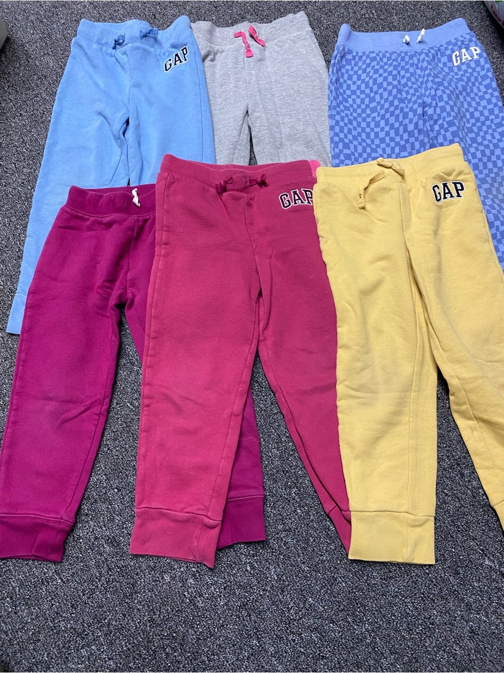 GAP Girls Kids' Multicolor Fleece Jogger Sweat Pants - size 5T